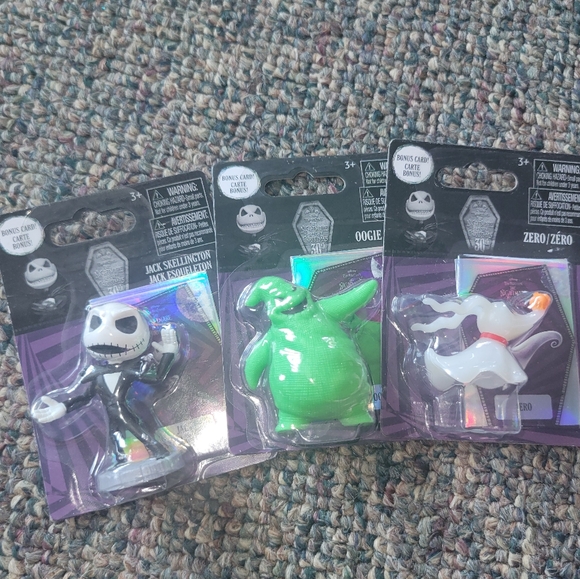Jack Skellington, Oogie Boogie, and Zero Figures - Picture 1 of 6